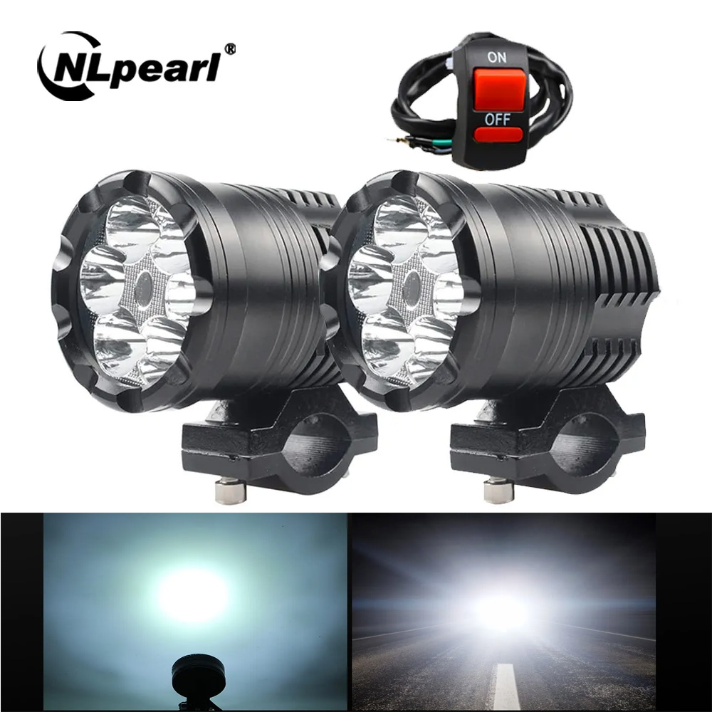 NLpearl 60 Вт мотоциклетные св – обзор и цена Universal Motorcycle Led Headlight Projector